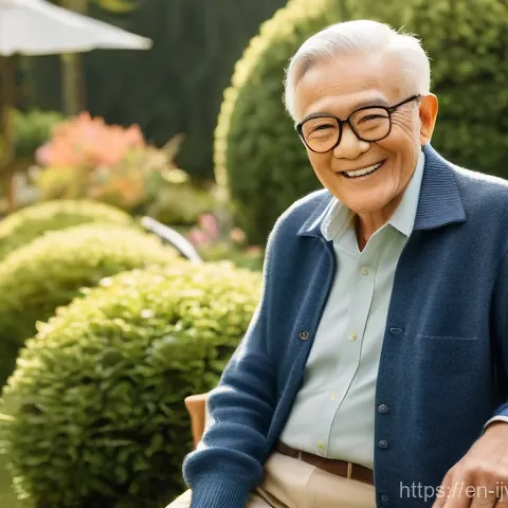 ETF 연금 계좌 활용법 - **Golden Years of Diversified Growth**
    A serene elderly couple, in their late 60s to early 70s, ...