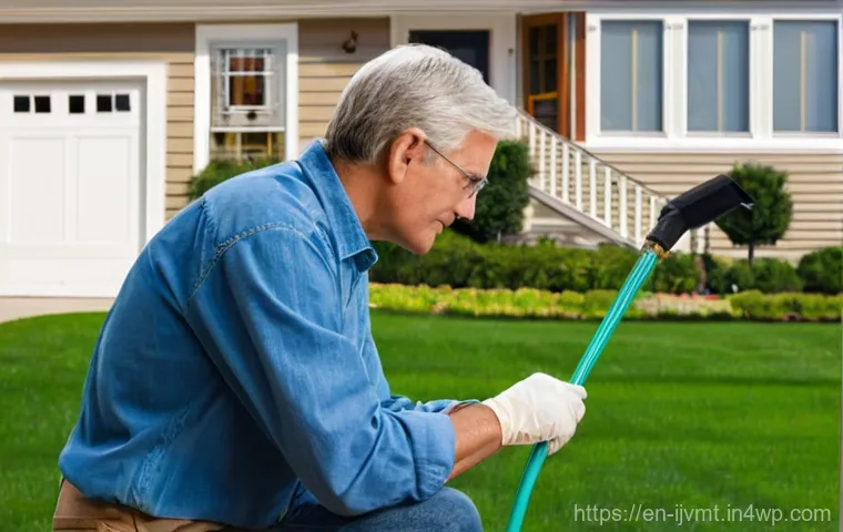 부동산 ETF와 전통적인 부동산 투자 비교 - **Prompt: "The Hands-On Landlord's Thoughtful Inspection"**
    A realistic, medium shot of a focuse...