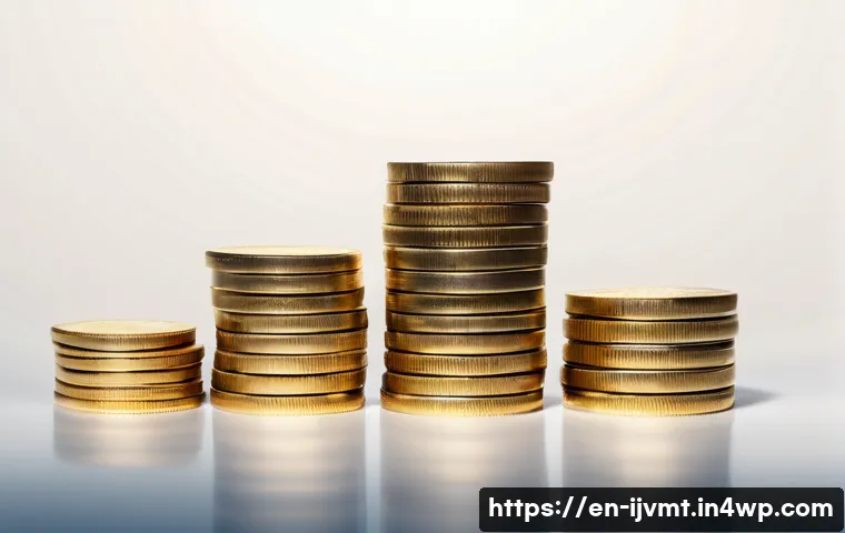 ETF 투자 전략  펀드 성과 비교 - **Prompt:** A conceptual, minimalist image illustrating the subtle yet powerful "compounding effect ...